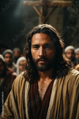 portrait of jesus christ, jesus, religion, people