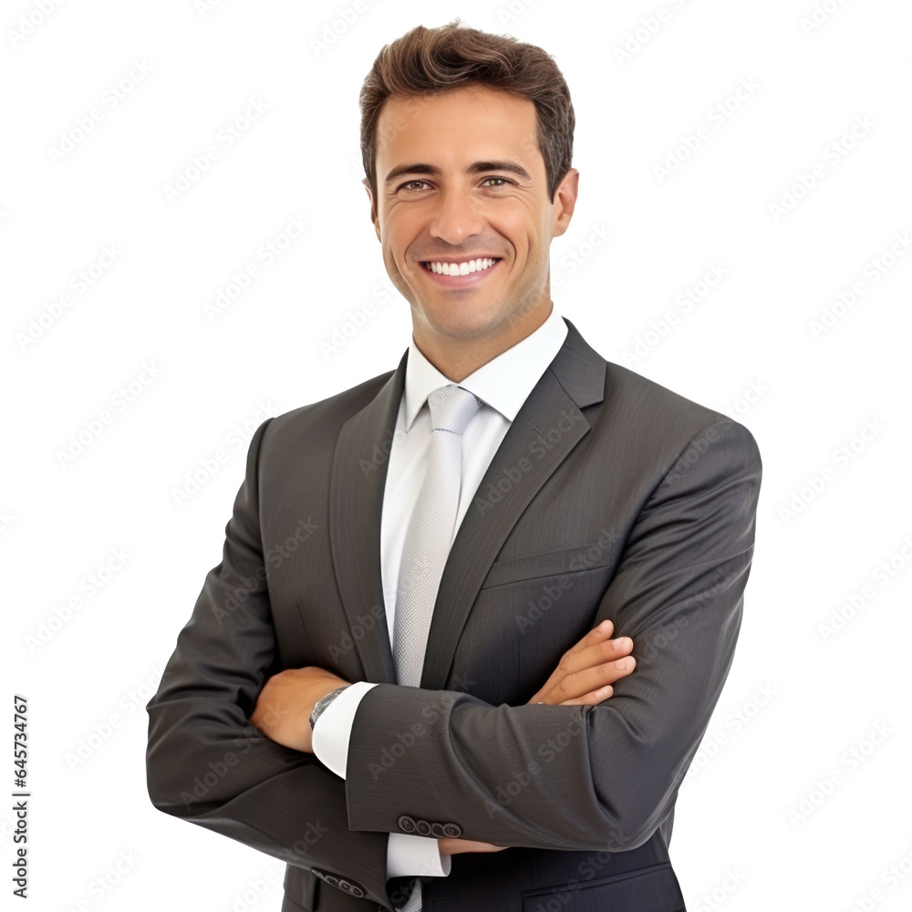 Young smiling businessman isolated. Young smiling businessman isolated.