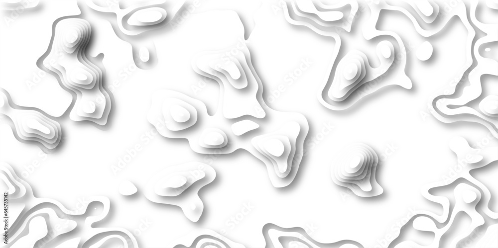Topographic map. Geographic mountain relief. Abstract lines background paper texture Imitation of a geographical map shades .Topographic contour lines vector map seamless pattern vector illustration.