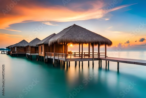 sunset in the maldives © Aoun
