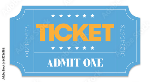 Admit one ticket