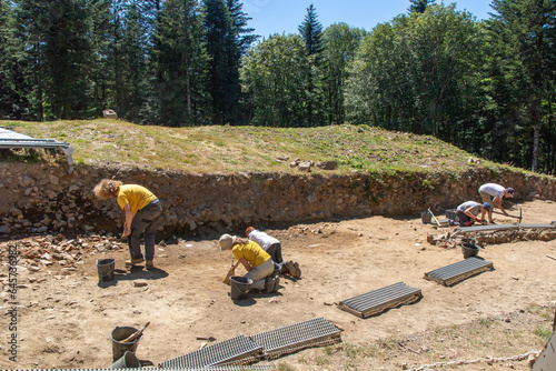 Chantier de fouilles à Bibracte