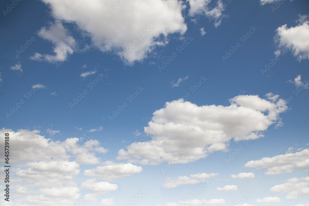 Naklejka premium blue sky with clouds