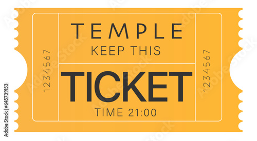Ticket Style Sale Coupon
