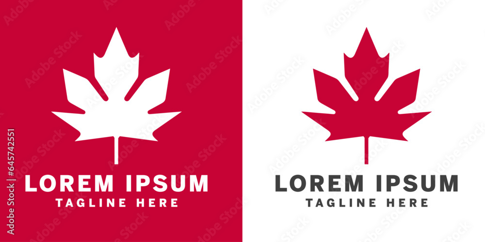 The Canadian vector symbol prominently displays the famous Red maple leaf The Canadian vector symbol prominently displays the famous Red maple leaf