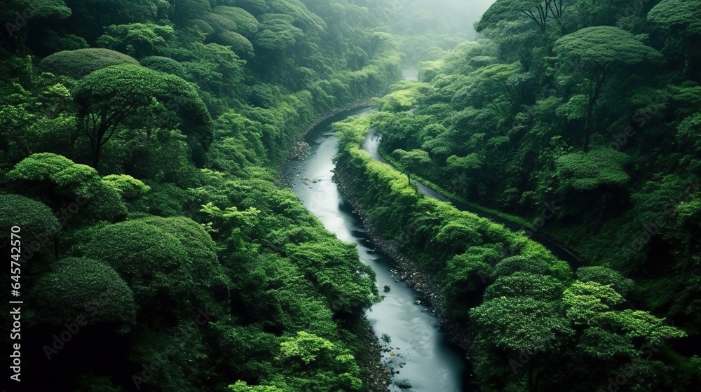 River in jungle River in jungle