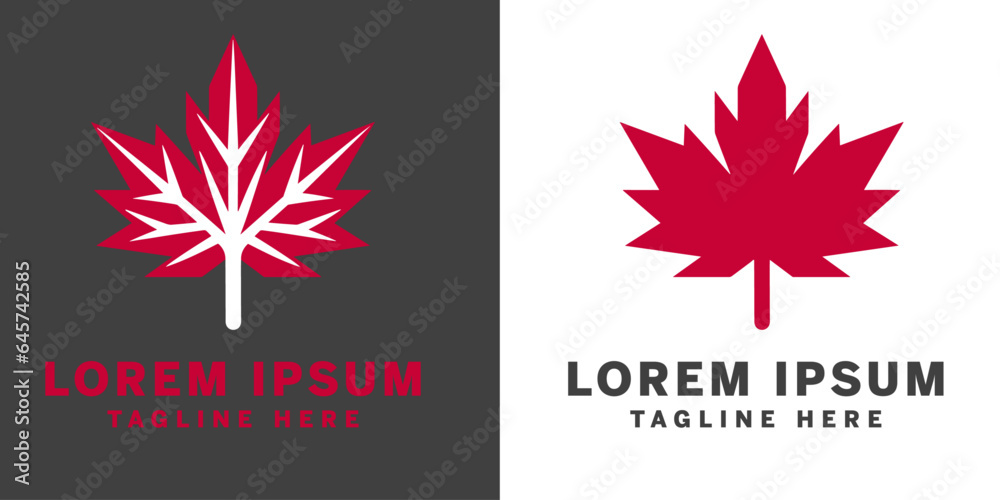 The Maple leaf logo template stands out as a remarkable vector icon illustration The Maple leaf logo template stands out as a remarkable vector icon illustration