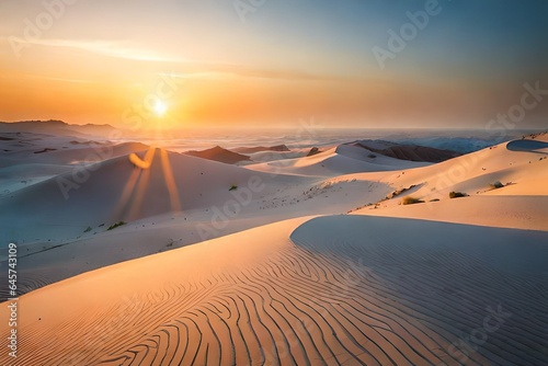 desert sand dunes Generated Ai