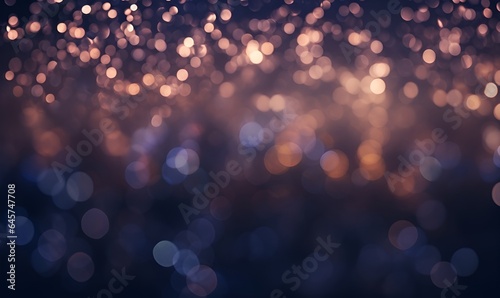 blurry sparkle light rain drop window night background, ai generative photo