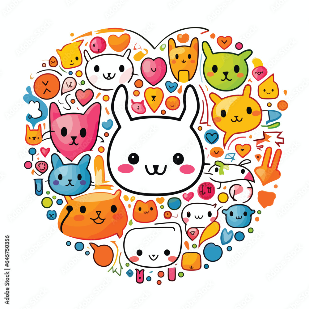 Fish tshirt design graphic, cute happy kawaii style Fish tshirt design graphic, cute happy kawaii style