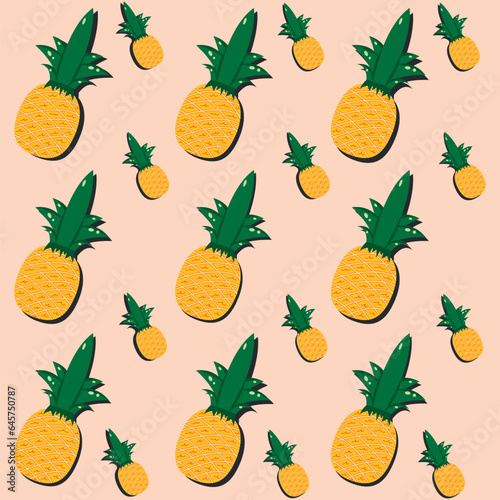 Patrones ilustrado estilo flat tropical para imprimir textil.