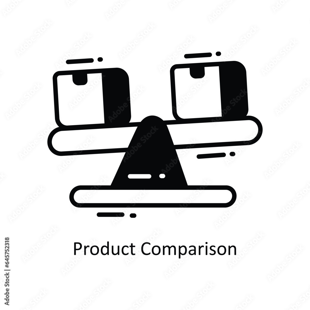 Product Comparison doodle Icon Design illustration. Ecommerce and shopping Symbol on White background EPS 10 File Product Comparison doodle Icon Design illustration. Ecommerce and shopping Symbol on White background EPS 10 File