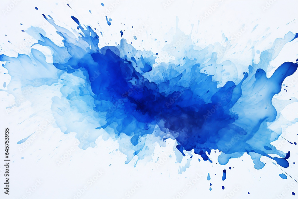 Obraz premium blue watercolor background