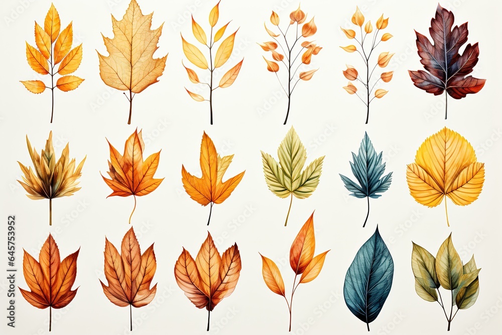 Obraz premium autumn leaves pattern