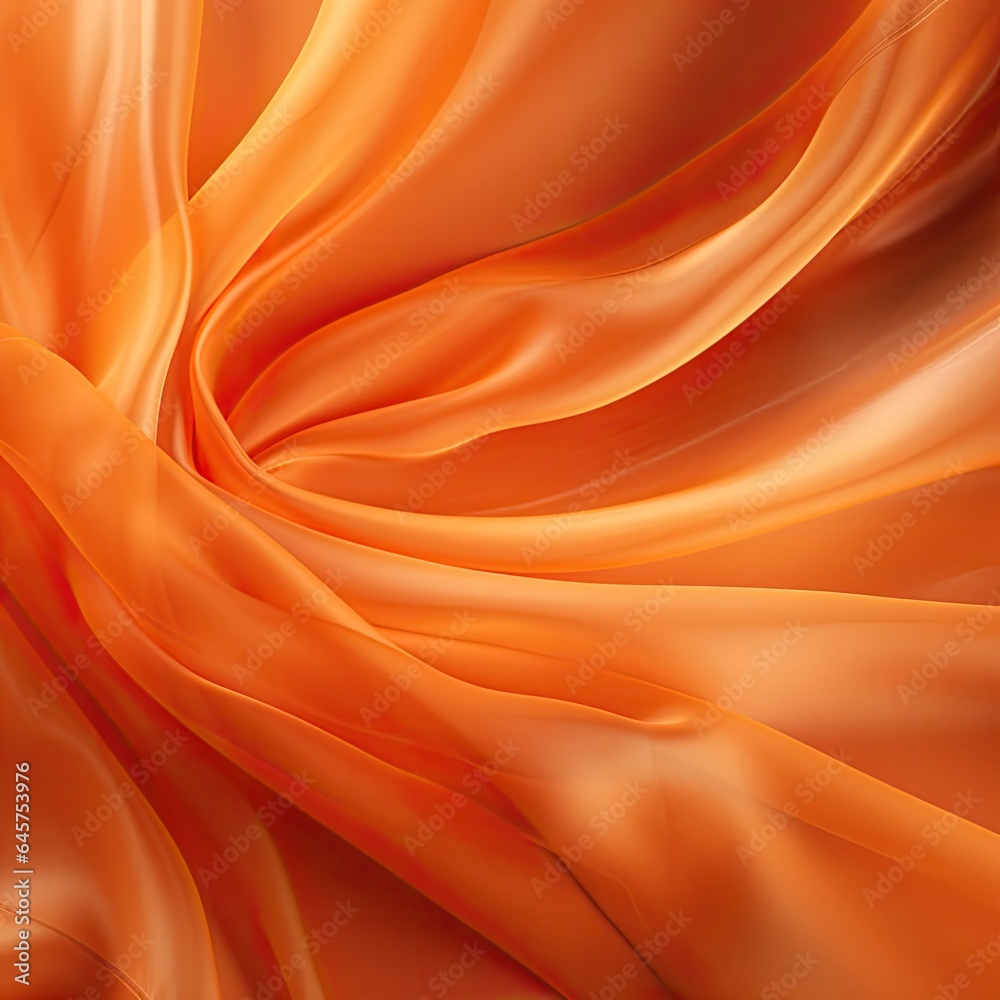 Fototapeta premium orange silk background - generative ai