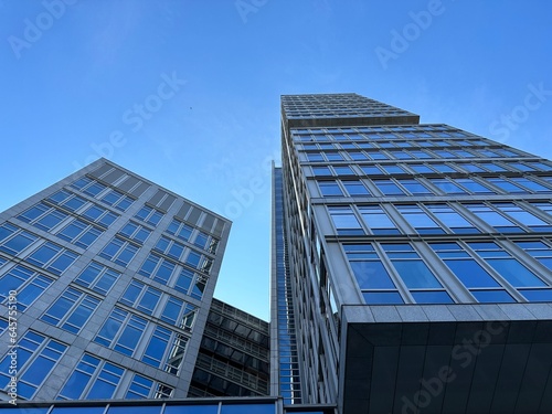 low angle view of skyscrapers in Berlin