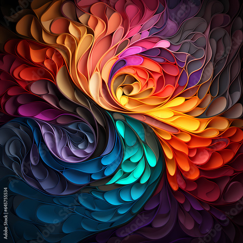 Fractal Design Alternating Between Two Contrasting Colors - Abstract Art