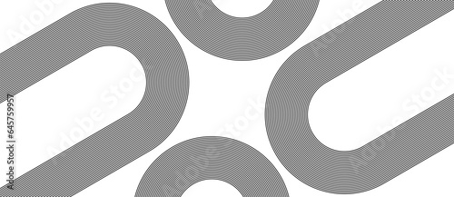 Abstract black geometric striped art lines on white background. © Mykola Mazuryk