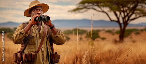 Wildlife Adventure Navigator: Capturing the Skill and Knowledge of a South African Man Serving as a Male Guide on Safari Expeditions.

