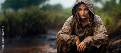 Capturing Nature's Beauty: A South African Woman, an Empowered Wildlife Photographer, Braving the Rainy Elements for the Perfect Shot.  © Mr. Bolota