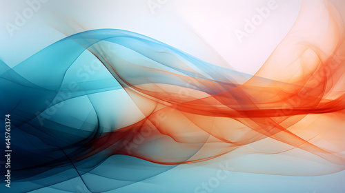 Colourful curving painting abstract background