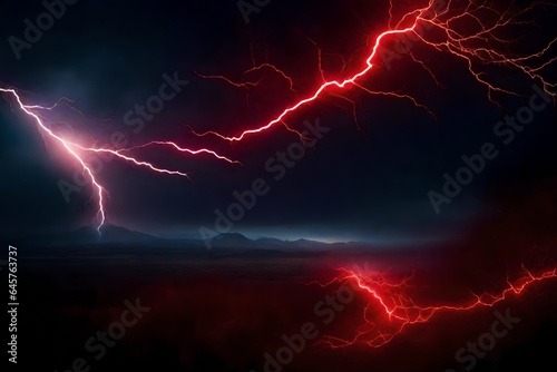 lightning in the sky4k HD quality photo. 