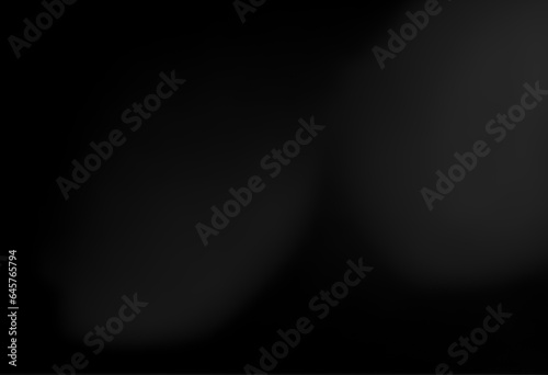 black Minimal Smooth bend and soft gradient curve design black color background with very soft black color background elegant simplicity. The lines are sparse. Generative AI, illustration © Nitiphonphat