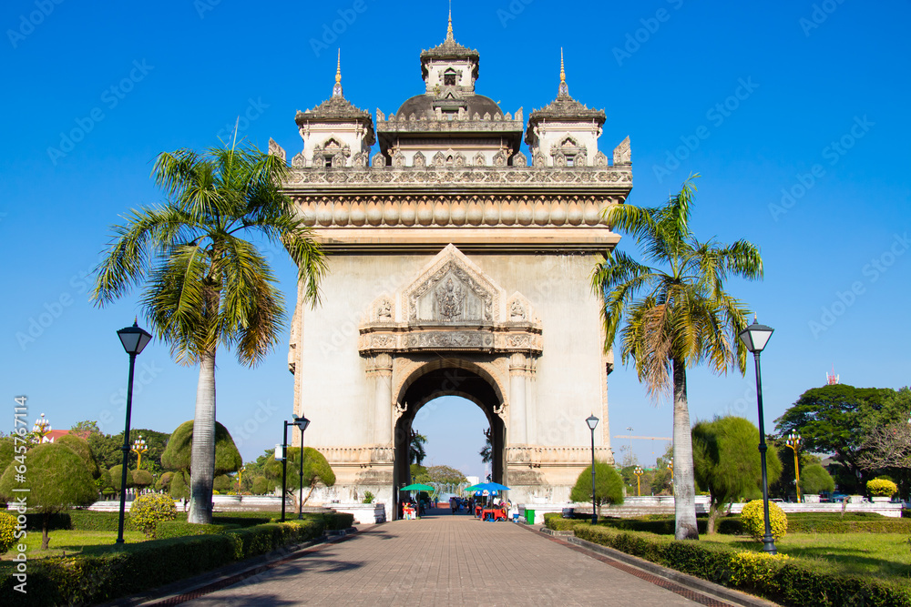 Patuxai Victory Gate in Vientiane, Laos