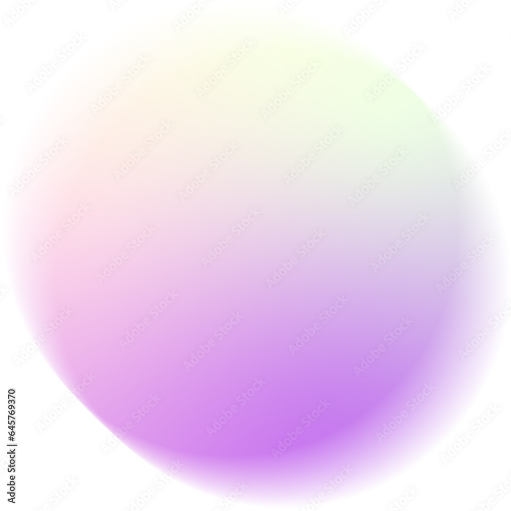 Blurred round shape, soft gradient background. Vector illustration