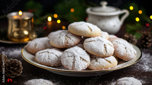 Table with Cookies and Powdered Sugar © Lucia
