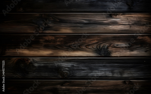 Rustic dark wood background, Generative AI