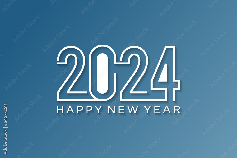 Fototapeta 2024 Logo Design 2024 Minimalist Logo Celebration New Year fototapeta-2024-logo-design-2024-minimalist-logo-celebration-new-year