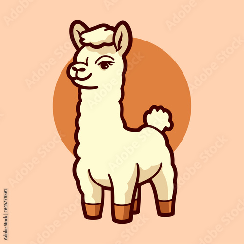 Delightful vector cartoon sketches of llamas and alpacas. Hilarious animal characters featuring floral embellishments perfect for nursery design, posters, greeting cards