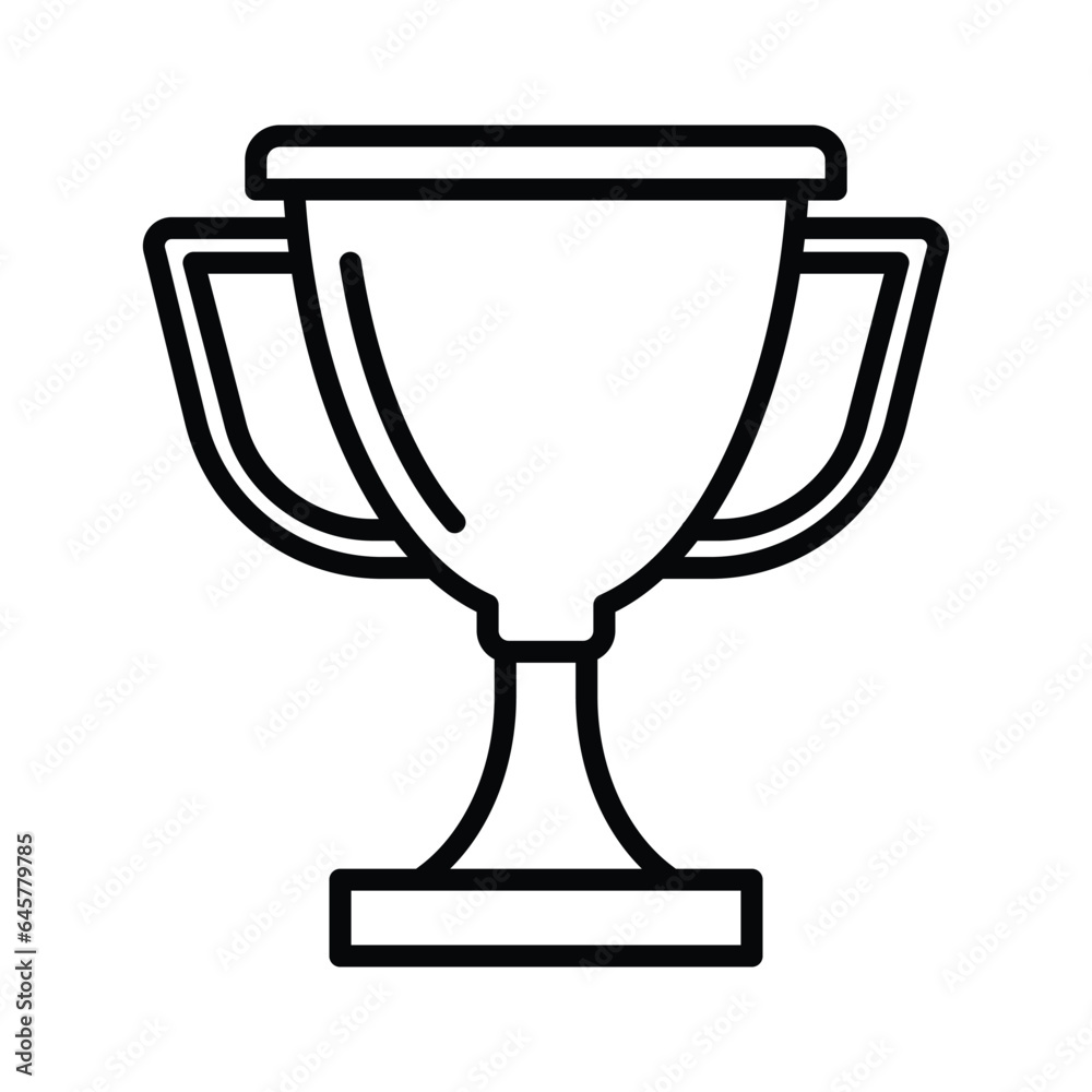 Trophy icon vector on trendy design Trophy icon vector on trendy design