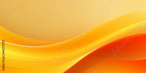 ellow and Orange Wave Logo Design on Vibrant Yellow Background for Striking Branding