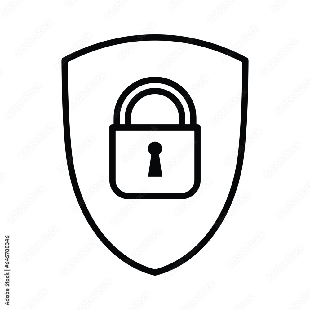 Shield icon vector on trendy design Shield icon vector on trendy design