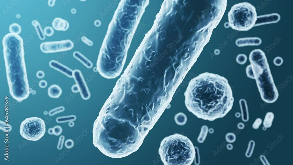 Stockvideon Enterobacteriaceae, gramnegative rodshaped bacteria, part