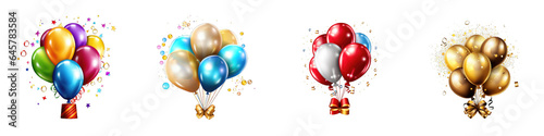 New Year's Party clipart collection, vector, icons isolated on transparent background