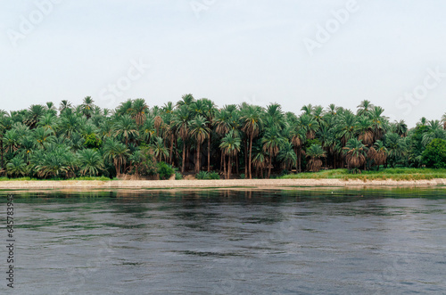 View from the Nile river in Egypt