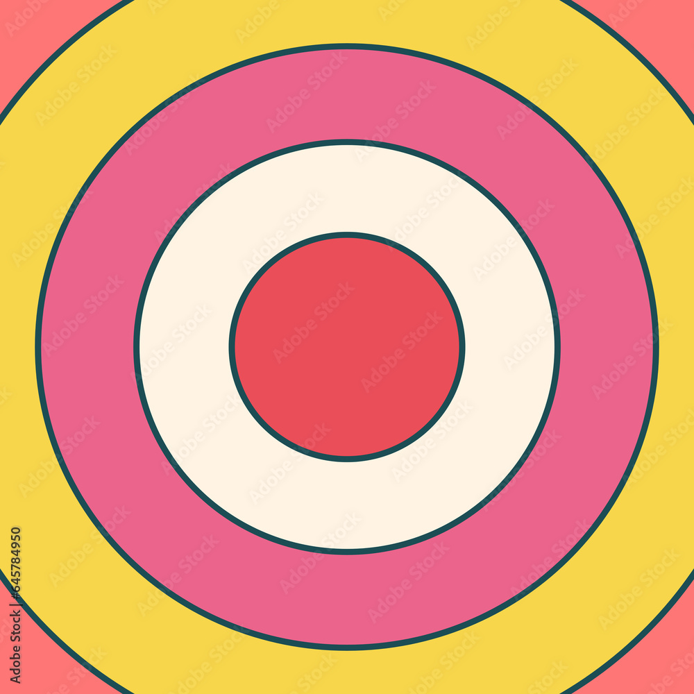 retro graphic print groovy background