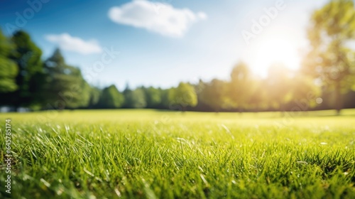 Beautiful Blurred Grass View Background