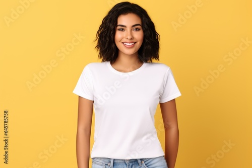 Adult in White Tee for Design Showcase