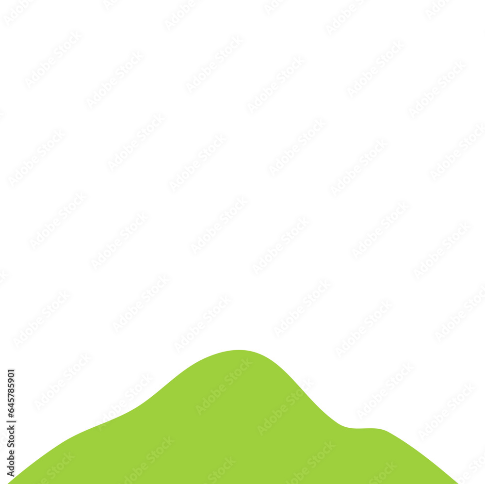 Obraz premium Hill Footer Vector Illustration