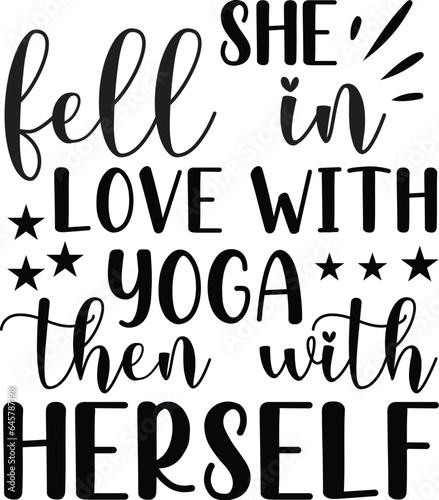 she fell in love with yoga then with herself
