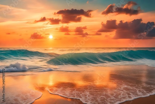 sunset on the beach ©  Samtia Art's