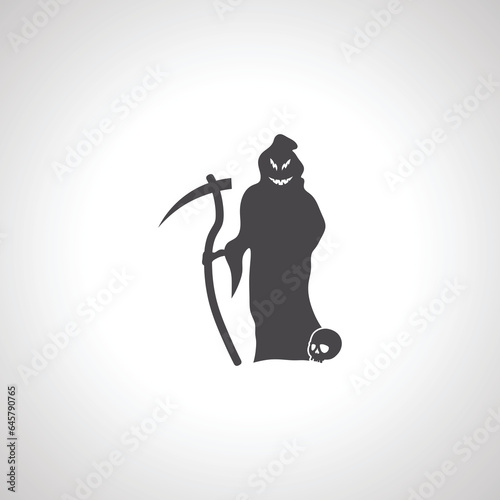 grim Reaper icon. grim Reaper silhouette