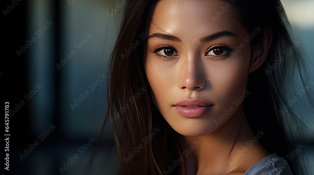 Portrait of a woman, Beautiful asia lady model Portrait of a woman, Beautiful asia lady model