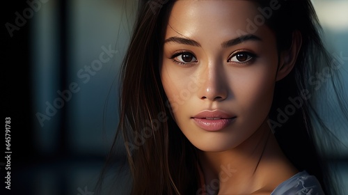 Portrait of a woman, Beautiful asia lady model