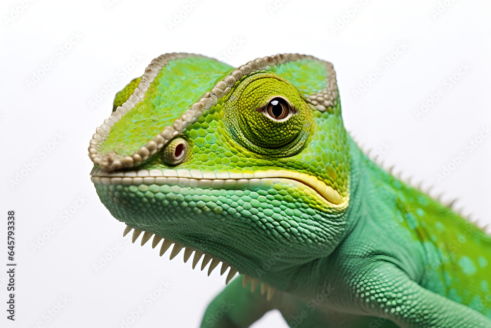 Veiled Chameleon walking. Generative AI Veiled Chameleon walking. Generative AI