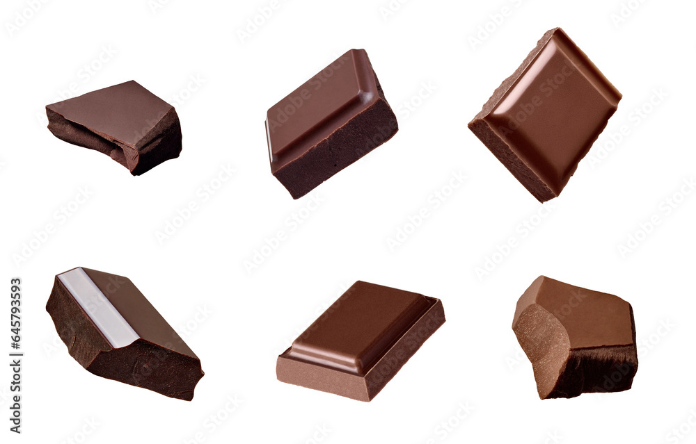 chocolate piece sweet food dessert falling chocolate piece sweet food dessert falling